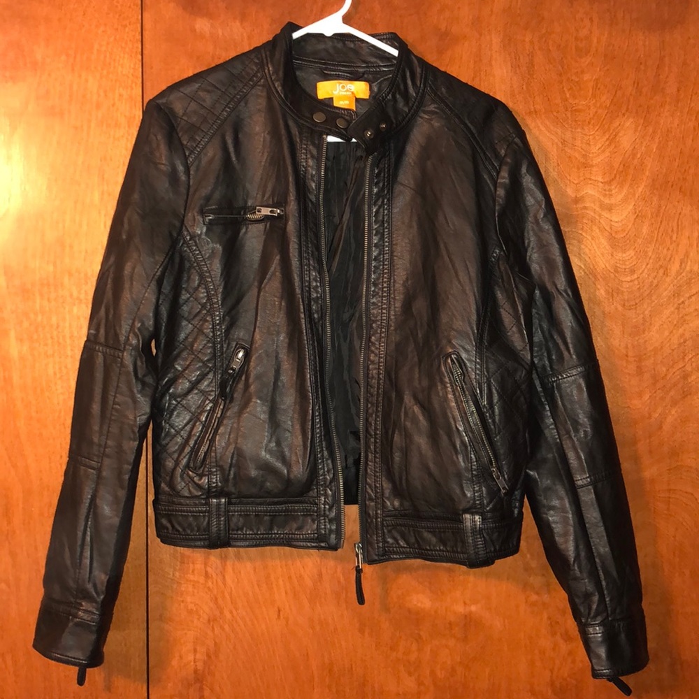 Faux leather jacket